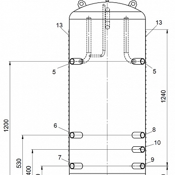 Ємність Гігіенік 500 л, 25-35 л/хв