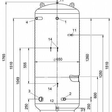 Ємність Гігіенік 500 л, 25-35 л/хв